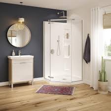 Utile by maax is an innovative shower walls solution, available in a range of rich Maax Hana 40 W X 40 D X 75 3 4 H Corner Shower Wall Surround 3 Piece At Menards