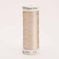 sulky rayon 40 coloured 225m 250yds snap spools colour 0508 sand