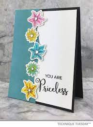 Happy valentine's day greeting card with border design hanging hearts vector background. Priceless Flowers Border Card Paper Craft Project Idea Technique Tuesday