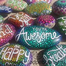 Inspirational Word Rocks Check Out My Facebook Page For More Kindness Rocks Rock Painting Ideas Dot Art Painting Rock Painting Patterns Painted Rocks Kids