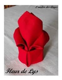 Pliage De Serviette La Fleur De Lys L Atelier Des Anges Pliage Serviette Fleur Pliage Serviette Fleur De Lys Pliage Serviette Papier Fleur