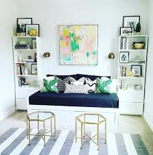 How about the raw wardrobe and chest of drawers and the chic metal accents? Making A Guest Room Work Anywhere At Home Small Guest Bedroom Guest Bedroom Office Guest Room Daybed