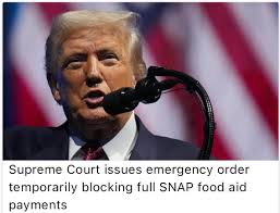Supreme Court Blocks Full SNAP Food Aid Payments Amid Government Shutdown