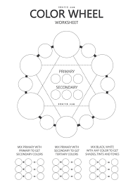 The first worksheet it's easy for level 1 but the second it's more dificult and it is for level 2. Color Wheel For Art Class With Worksheet Graf1x Com