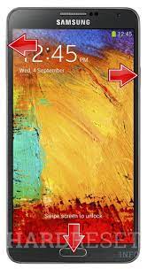 · press and hold the volume up button, the home button, and the power button at the same time until you see the android icon . Hard Reset Samsung N9005 Galaxy Note 3 How To Hardreset Info
