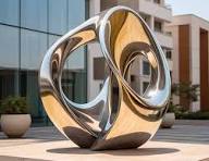 Stainless Steel Sculptures/ Garden Large Size Metal Sculptures