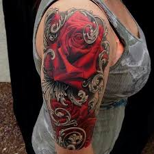 Pictures Of Tattoos To Cover Stretch Marks On Stomach Image Result For Pictures Of Tattoos To Cover Stretch Marks On Stomach Rose Tattoo Sleeve Tattoos Badass Tattoos