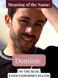 ✨ Did you know the name Dominic means “belonging to the Lord” or “of t...