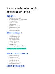 Resep sambal kecap sup 52. Resep Sambal Kecap Untuk Sop Python