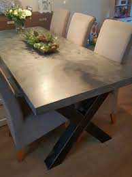 tafel van beton aluminium tafel betonnen tafel rustieke eettafel