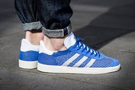 Buy adidas gazelle trainers at asos. Adidas Gazelle Primeknit Red Blue Grey Sneakerfiles