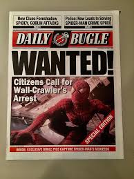 Marllenn, kanibalo, emy13, cretzulynne, v3nom, ciprian_2007_tl. Spiderman 2002 Wanted Cover Daily Bugle Full Sized Prop Etsy