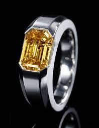 It S An Orange Diamond Charlie Brown Mens Gemstone Rings Rings For Men Men Diamond Ring