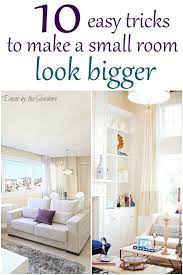 How To Make A Small Room Look Bigger Decor By The Seashore Small Room Design Small Living Rooms Farm House Living Room