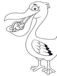 pelican et poisson coloriage hugo l escargot oiseaux ligneux dans la page
