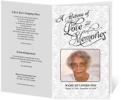 Lifetime Funeral Program Template Funeral Program Template Funeral Program Template Free Funeral Programs