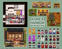 Korea Hanbok Scarecrow Stardew Valley Hanbok Scarecrow