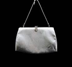 Black And Silver Clutch Purse 1960 S Silver Handbag Clutch Bridal Accessory Silver Handbag Clutch Handbag Silver Evening Bags