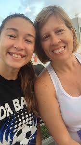 Running with my oldest daughter for her birthday