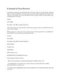 easy free resume template – ahlussunnah.info
