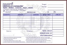 Pasang logo nota ,biar kelihatan berkelas nota nya, ( walaupun cuma pakai kerta hvs ). Contoh Nota Pembelian