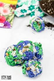 Plantable seeded cards are cards made out of recycled paper and seeds that can actually be planted in soil. How To Make Seed Bombs For Kids Little Bins For Little Hands