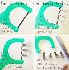 My lashes are super short, and don't stand out as much as i'd like, but short of getting lash extensions i've never been sure what to do. Making Your Own Chunky Lashes Diy Lash Extensions Lashes Eyelash Extensions