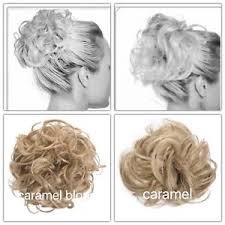 Details About Koko Hair Scrunchie Wrap Caramel Blonde 18 24 Large Messy Bun Updo Wavy Curly