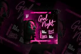 Download Girl Night Party Flyer Graphic By Qohhaarqhaz Creative Fabrica SVG Cut Files