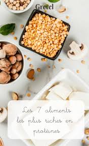 Decouvrez Les 7 Aliments Les Plus Riches En Proteines Les Proteines Sont Indispensables Au Aliment Riche En Proteine Alimentation Recettes Riches En Proteines