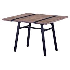black metal folding dining table