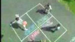 If your ball hits in your square twice you are out. How To Play Four Square 4 Square In Physical Education Class