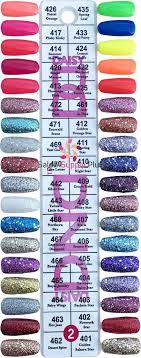 0002 Dnd Duo Gel Duo Set Color Chart 2 Set 36 Colors