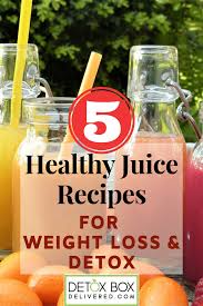 There are lots of awesome healthy juice recipes to try, and you'll find that they will improve your health in many ways. 5 Healthy Juice Recipes For Weight Loss Detoxification