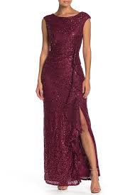 Marina Long Cap Sleeve Sequin Dress Nordstrom Rack In 2020 Dresses Sequin Dress Nordstrom Dresses