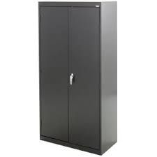 Like most bathroom storage options, floor and wall cabinets are available in traditional, contemporary, and modern designs to suit all types. Sandusky Classic Series 72 In H X 36 In W X 18 In D Steel Freestanding Storage Cabinet With Adjustable Shelves In Black Ca41361872 09 The Home Depot