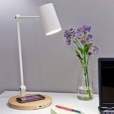 Home/multiuse wireless charger/bedside lamp wireless charging. Riggad Led Work Lamp W Wireless Charging White Ikea