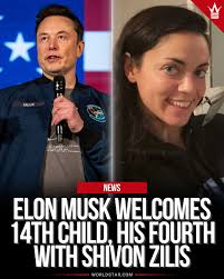 According to reports, Elon Musk and Shivon Zilis have welcomed their fourth  child (his 14th), a son named Seldon Lycurgus. Zilis announced the news