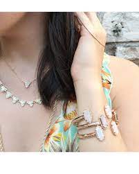 Elton Bracelet In Brown Mother Of Pearl Kendra Scott Jewelry Rose Gold Pendant Necklace Jewelry Rose Gold Bracelet