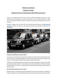 Get free car insurance quotes and find all the information you need to save on your car insurance get rate estimates. You Should Know Significant And Important Points About Minicab Insurance By Cubitminicab Issuu