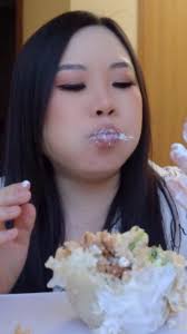 aboutJANIE saucy mukbang 🌯 #asmr #asmrsounds #mukbang #yummy #aboutjanie  #eating #burrito #mukbangasmr #fyp #eatingshow