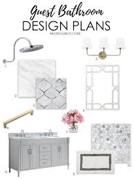Guest bathroom is usually small, at least as compared to the master bathroom, but you could still create pretty design in tiny space. Guest Bathroom Design Plans With Floor Decor A Blissful Nest