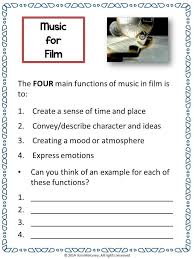 Music In The Movies With Composition Activity Middle School Music Lesson Music Lesson Plans Middle School Music