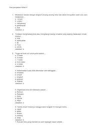 Panjang net pada permainan bola voli adalah. Soal Penjaskes Kelas X