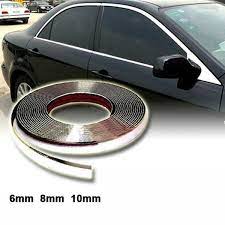 15m Silver Car Chrome Styling Decoration Moulding Trim Strip Tape Auto Diy Protective Sticker 6mm 8mm 10mm 12mm 15mm 18mm 20mm 22mm 25mm Wish In 2021 Silver Car Car Door Bumper