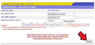 Pin Di Cara Menggunakan Keybca Pertama Kali Aktivasi User Id Atm