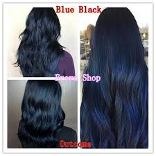 This black hair goes from black to different shades of blue. Blue Black Hair Color With Oxidant 2 8 Bob Keratin Permanent Hair Color Shopee Philippines