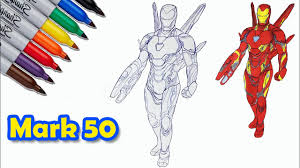 Click the avengers iron man coloring pages to view printable version or color it online (compatible with ipad and android tablets). Mark 50 Ironman Iron Man The Avengers Endgame Coloring Pages Sailany Coloring Kids Youtube