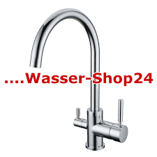 Für warm/kalt und für gefiltertes durch seine 75 mm lange gewindestange kann der alicante auch auf dicken arbeitsplatten installiert werden. 3 Wege Wasserhahn Roma Osmose Wasserhahn