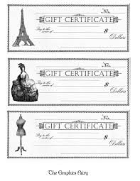 They also give customers a quick and simple gift idea for loved ones. Free Printable Gift Certificates The Graphics Fairy